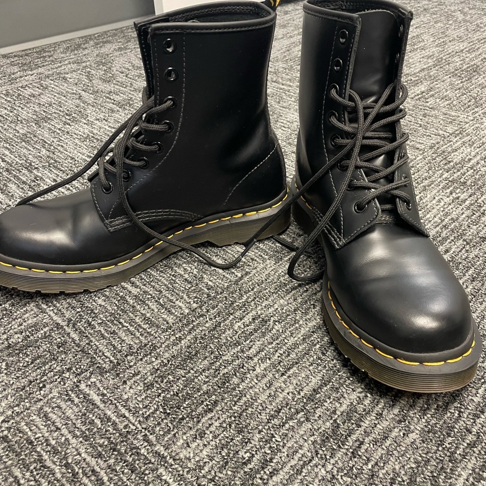 Dr. Martens Black Leather Boots